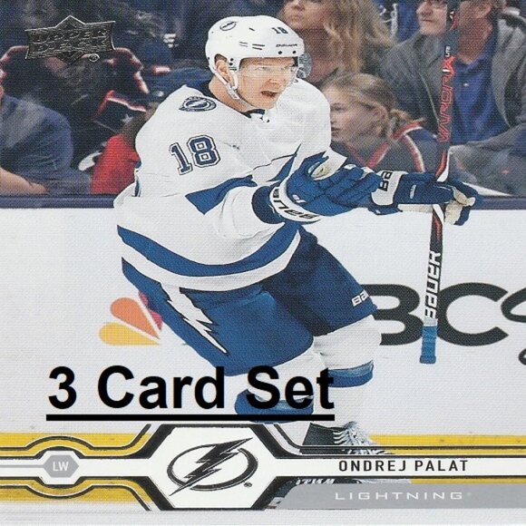 Ondrej Palat Tampa Bay Lightning NHL Hockey Card Collection - 3 Card Set - Picture 1 of 4